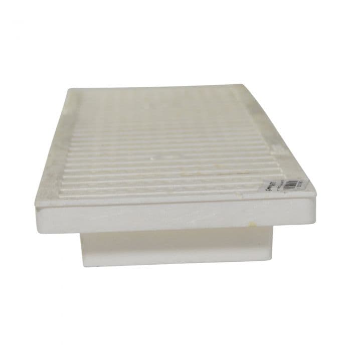 NDS Dura-Slope Plastic Perforated Channel Grate - White